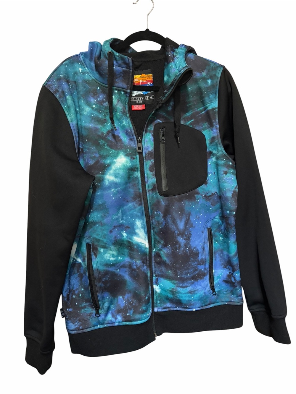Empire Surplus Co Galaxy Hoodie Men Tech Fleece Streetwear M